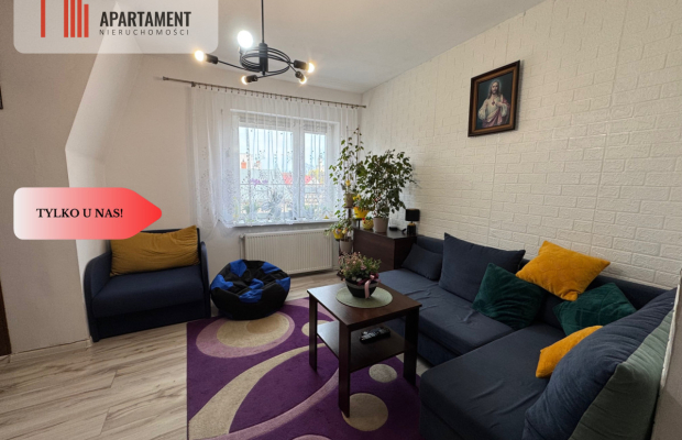 Duże 3 pokojowe mieszkanie z murowanym garażem