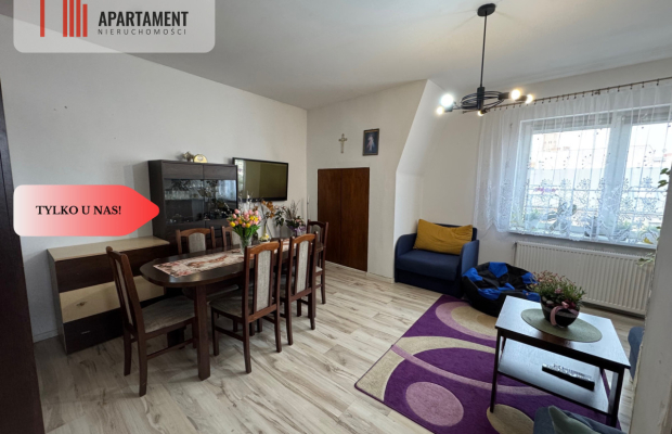 Duże 3 pokojowe mieszkanie z murowanym garażem