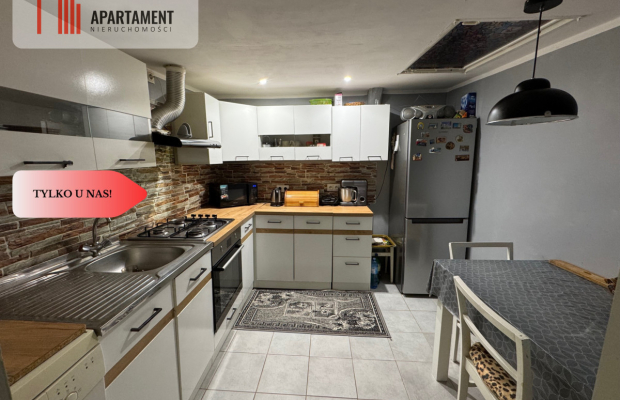 Duże 3 pokojowe mieszkanie z murowanym garażem