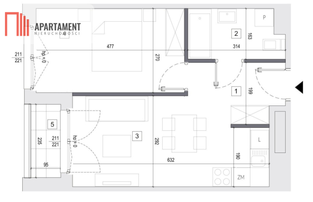 2-pokojowy apartament inwestycyjny w Gdańsku