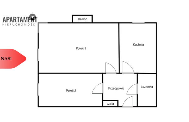 Mieszkanie do remontu w centrum NML