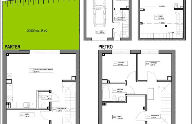 Nowoczesne domy w spokojnej okolicy, blisko centru