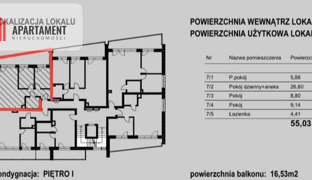 Ekskluzywne mieszkanie w Niemczu z dużym balkonem