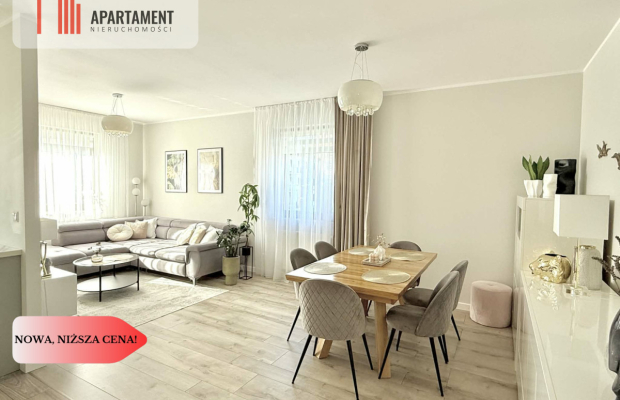 Nowoczesny apartament z dwoma balkonami oraz windą