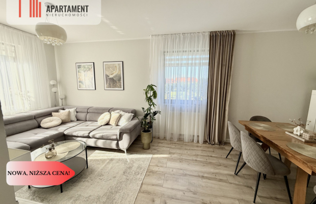 Nowoczesny apartament z dwoma balkonami oraz windą