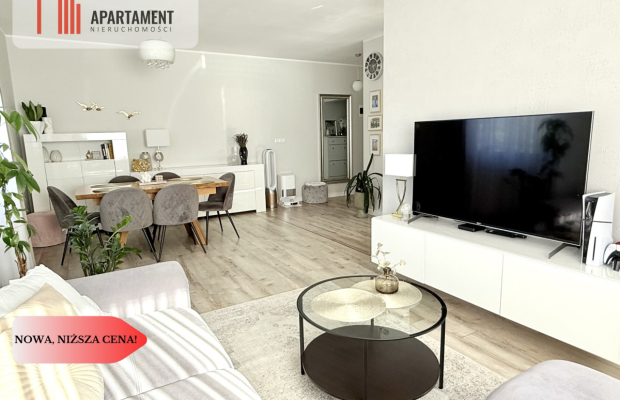 Nowoczesny apartament z dwoma balkonami oraz windą