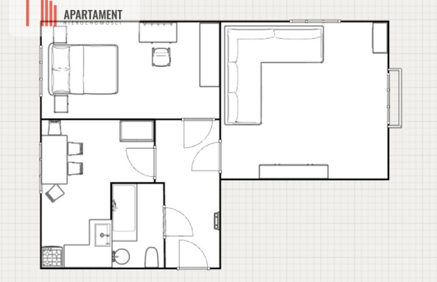 Mieszkanie 55,5m² Grupa k. Grudziądza balkon 2pok.