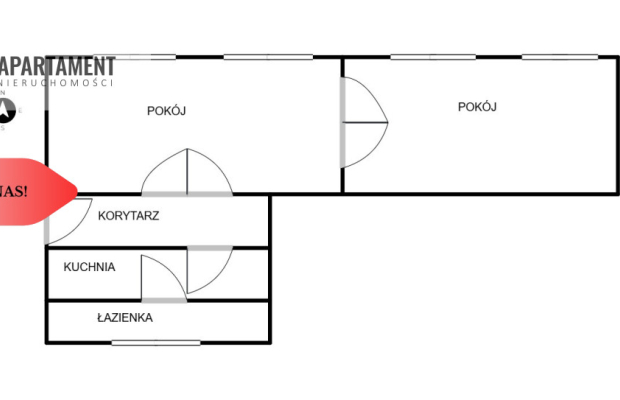 Przestronne, mieszkanie w sercu Żnina– I piętro