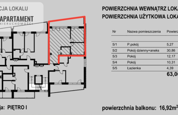 Ekskluzywne mieszkanie w Niemczu z dużym balkonem