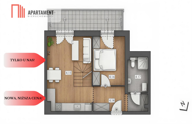 Stylowe dwupojowe mieszkanie kategorii PREMIUM