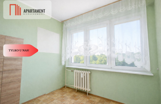 Jasne 2 pokoje z balkonem – Świecie. Do remontu.