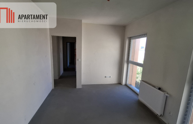 Mieszkanie z balkonem w stanie deweloperskim