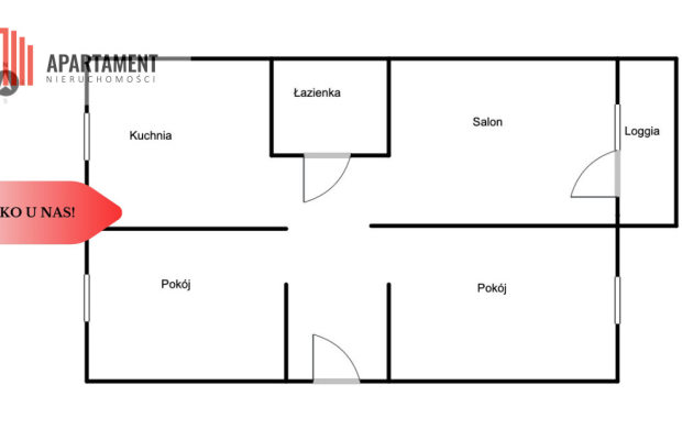 3 pokoje, 55,2 m2, 20-25 minut od Bydgoszczy