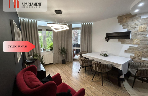 Słoneczne mieszkanie, parter, trzy pokoje