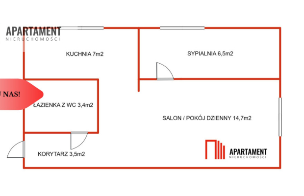 * Na wynajem 2-pokojowe mieszkanie w Szubinie