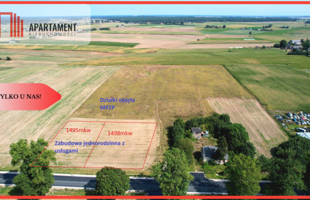 Działka przy drodze wojewódzkiej