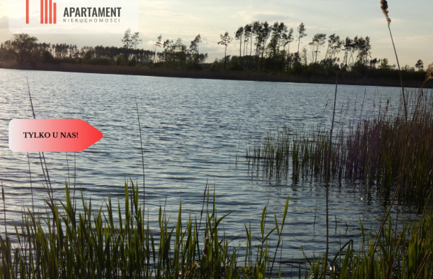 Duża działka z linią brzegową jeziora