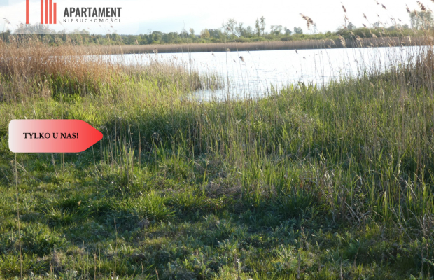 Duża działka z linią brzegową jeziora