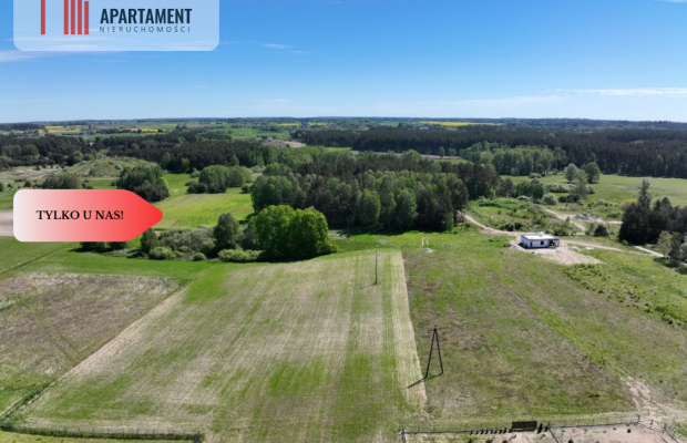 Ostatnia działka przy lesie Zblewo woda w drodze