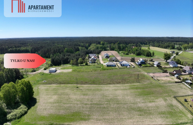 Ostatnia działka przy lesie Zblewo woda w drodze