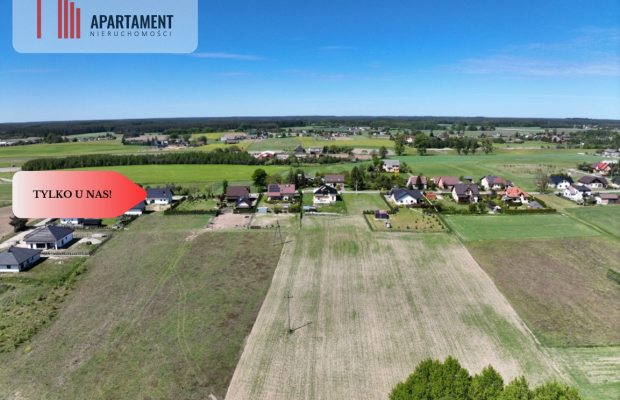 Ostatnia działka przy lesie Zblewo woda w drodze