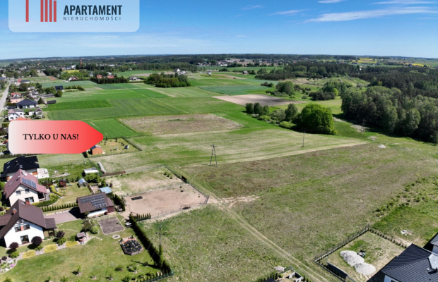 Ostatnia działka przy lesie Zblewo woda w drodze