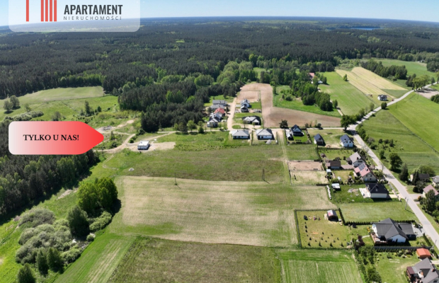 Ostatnia działka przy lesie Zblewo woda w drodze