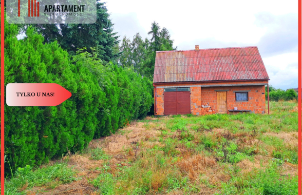 Działka z budynkiem gospodarczym/mieszkalnym