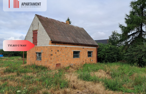 Działka z budynkiem gospodarczym/mieszkalnym