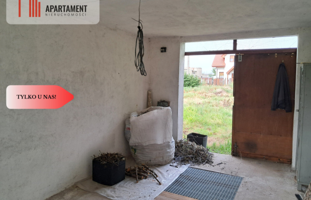 Działka z budynkiem gospodarczym/mieszkalnym