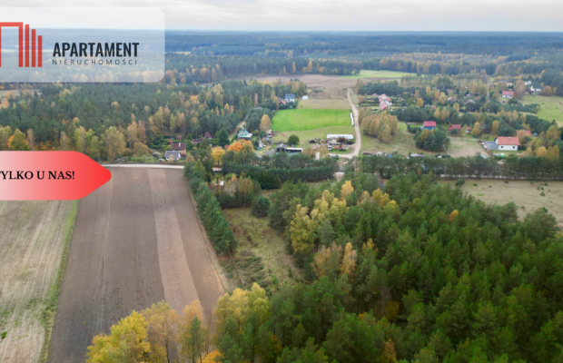 Urokliwa Działka 3500 m² przy Lesie, ogrodzona