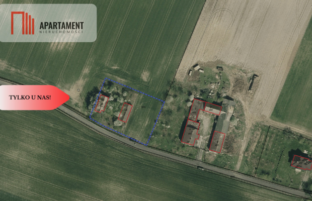 Działka budowlana z zabudowaniami Pigża.