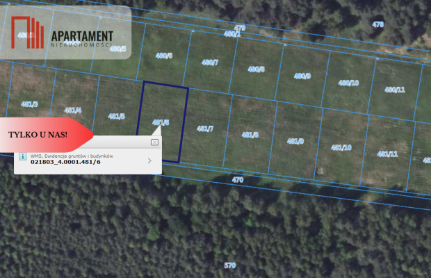 Działka 10 ar budowlana przy ścianie lasu!