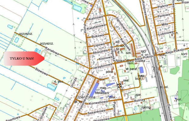 Dziemionna 730 m2 z warunkami zabudowy