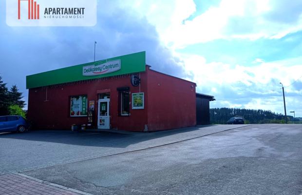 Działka z funkcjonującym sklepem. Kaszuby, Gołubie