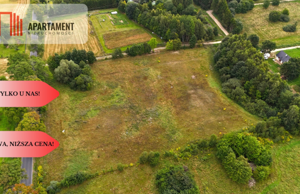 Obniżka ceny! Działki blisko jeziora Komorze