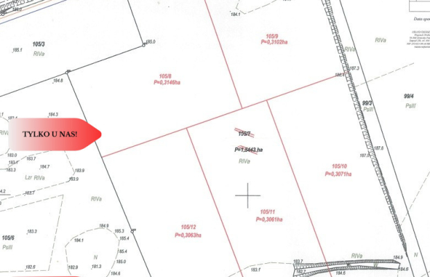 Obniżka ceny! Działki blisko jeziora Komorze