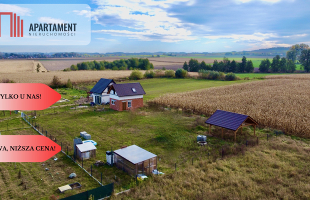 Działka z murowanym Domkiem 30m2. Blisko Wrocławia