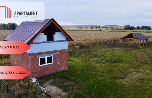 Działka z murowanym Domkiem 30m2. Blisko Wrocławia