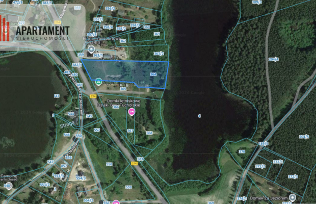 1.2ha Działka z Linią brzegową i MPZP Osiek