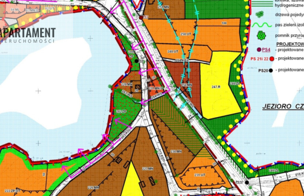 1.2ha Działka z Linią brzegową i MPZP Osiek