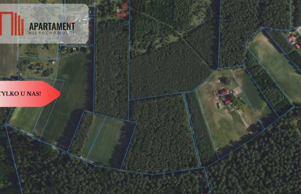 Blisko jezior. Możliwość podziału.