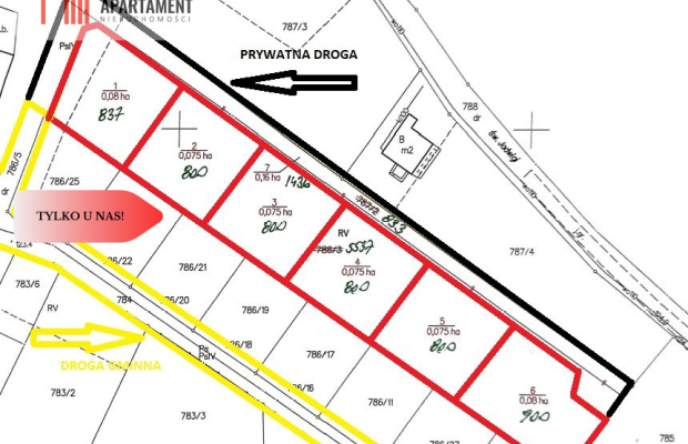 Okazja! FV! Dla Dewelopera! Działka Lubiąż! MPZP!