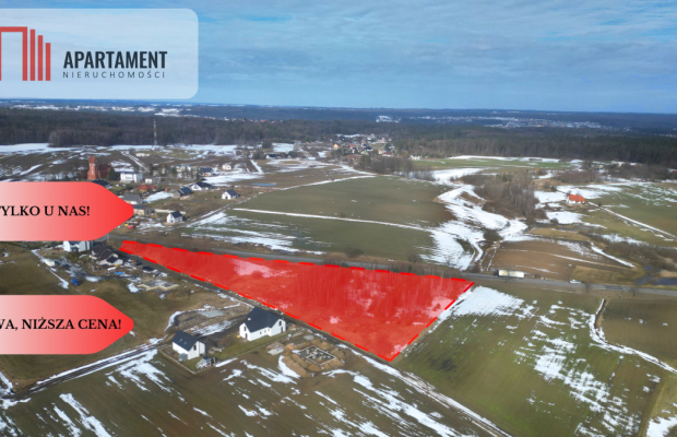 Działka budowlana przy drodze krajowej nr 20!!