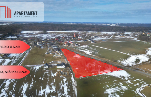 Działka budowlana przy drodze krajowej nr 20!!