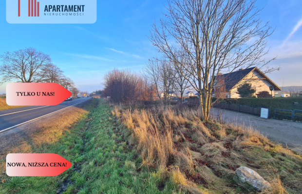 Działka budowlana przy drodze krajowej nr 20!!