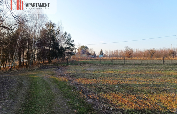 Duża działka budowlana na wsi.