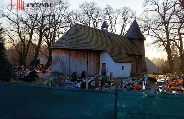 Duża działka budowlana na wsi.
