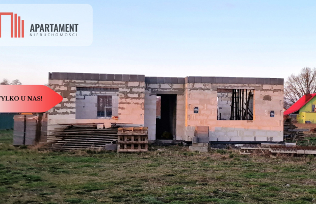 * 2 działki  rozpoczęta budowa domu Małe Rudy