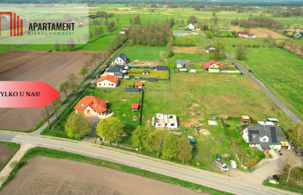 * 2 działki  rozpoczęta budowa domu Małe Rudy